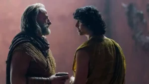 Graham McTavish and Arlo Gibson in Spartacus: House of Ashur