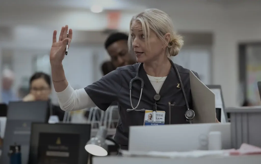 Katherine LaNasa in The Pitt Season 2