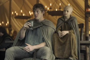 Peter Claffey and Dexter Sol Ansell in A Knight of the Seven Kingdoms